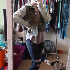 Army green Jean jacket